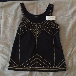 Black studded camisole